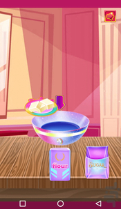 Elsa and Anna cake baking - Gameplay image of android game