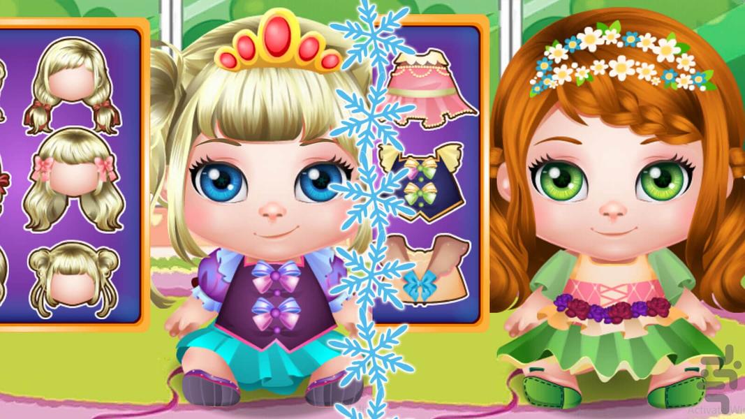 بازی دخترانه السا و انا کوچولو - Gameplay image of android game