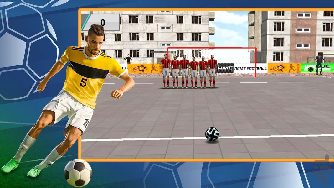 بازی فوتبال ضربه آزاد - عکس بازی موبایلی اندروید