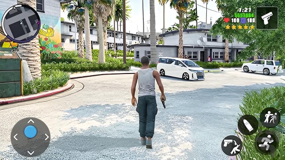 بازی گنگستر شهر - Gameplay image of android game