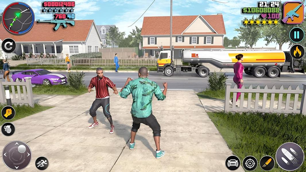 بازی گنگستر شهر - Gameplay image of android game