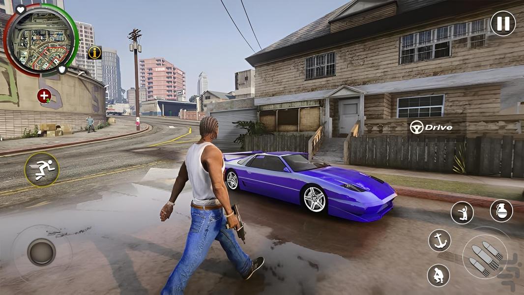 بازی گنگستر شهر - Gameplay image of android game