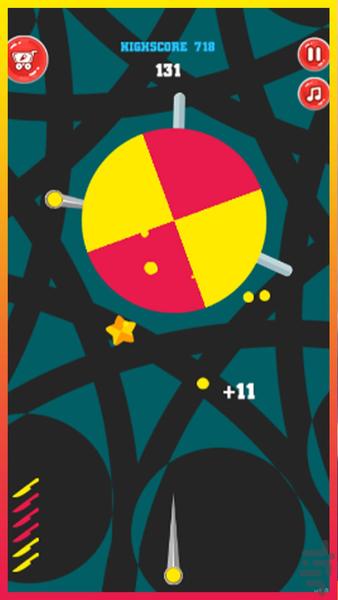 بازی پرتاب چاقو - عکس بازی موبایلی اندروید