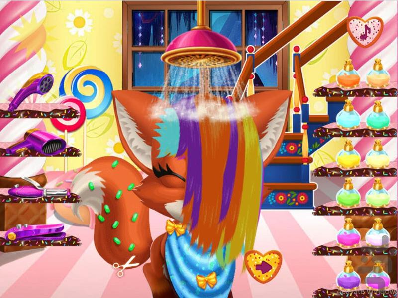 بازی آرایشگاه روباه کوچولو - عکس بازی موبایلی اندروید