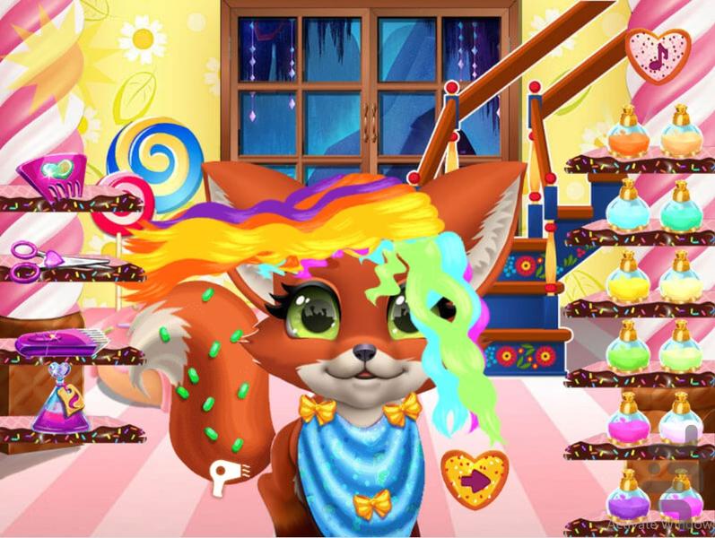Little Fox Hairdresser - Gameplay image of android game