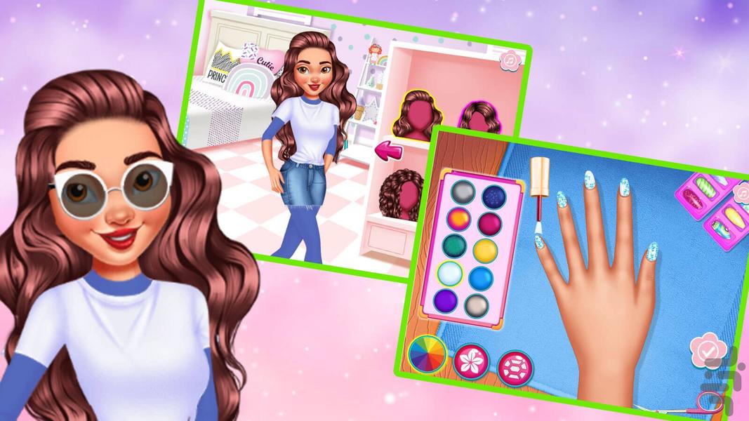 بازی سالن ناخن پرنسس ها - عکس بازی موبایلی اندروید