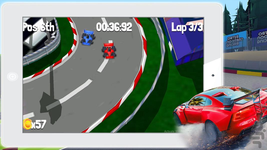 Rally game - Gameplay image of android game