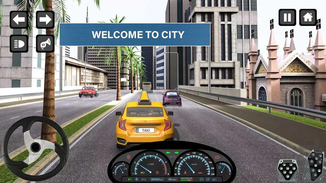 راننده تاکسی | ماشین بازی - Gameplay image of android game