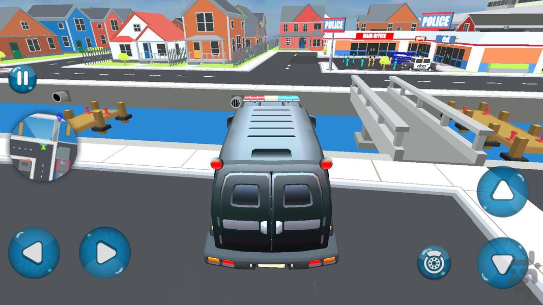 بازی اتوبوس حمل زندانیان - Gameplay image of android game
