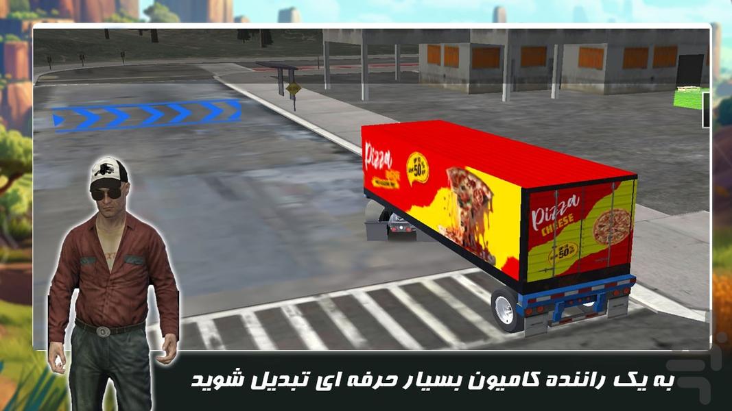 بازی | رانندگی با کامیون آمریکایی - عکس بازی موبایلی اندروید