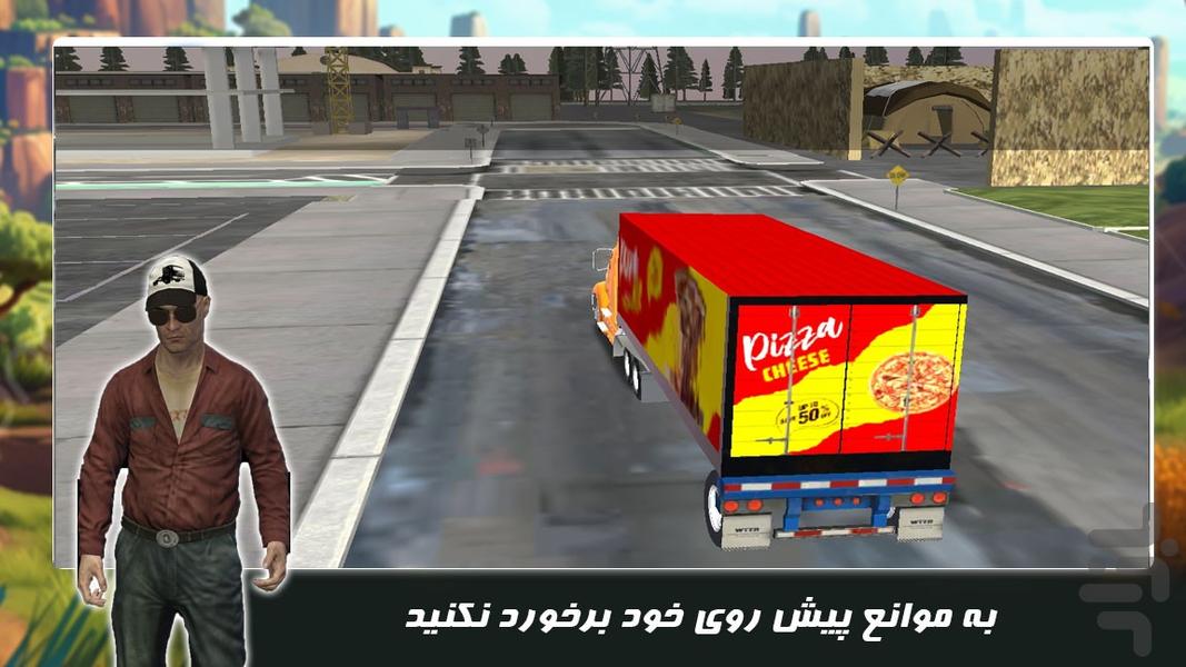 بازی | رانندگی با کامیون آمریکایی - Gameplay image of android game