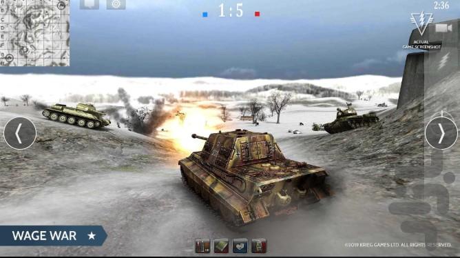 بازی تانک جنگی - Gameplay image of android game