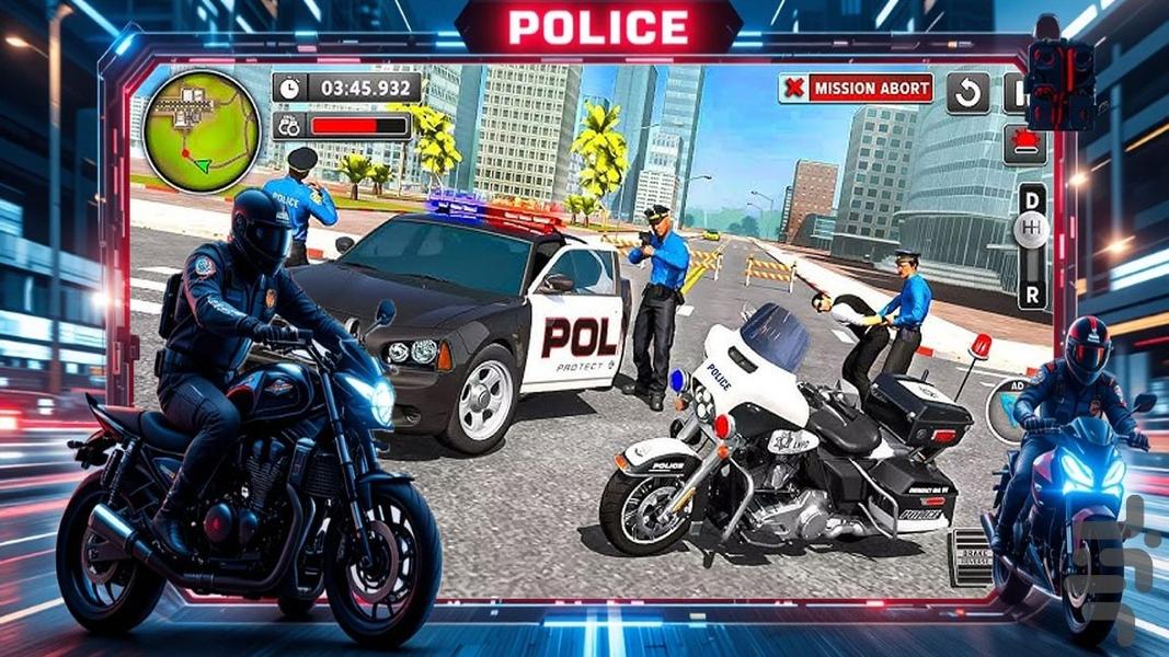 بازی موتور پلیس - عکس بازی موبایلی اندروید
