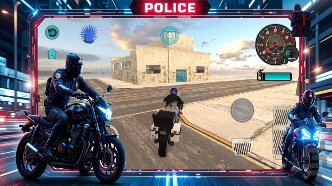 بازی موتور پلیس - عکس بازی موبایلی اندروید