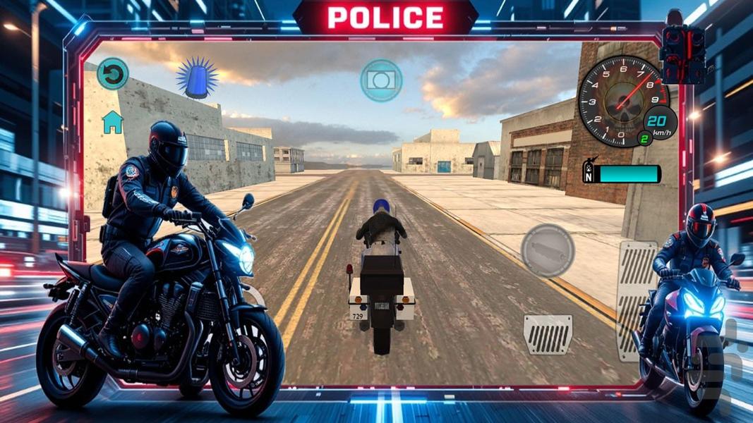 بازی موتور پلیس - عکس بازی موبایلی اندروید