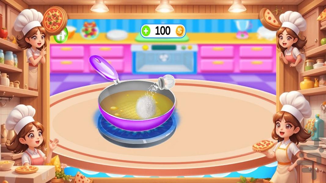 بازی دخترانه اشپزی پیتزا - عکس بازی موبایلی اندروید