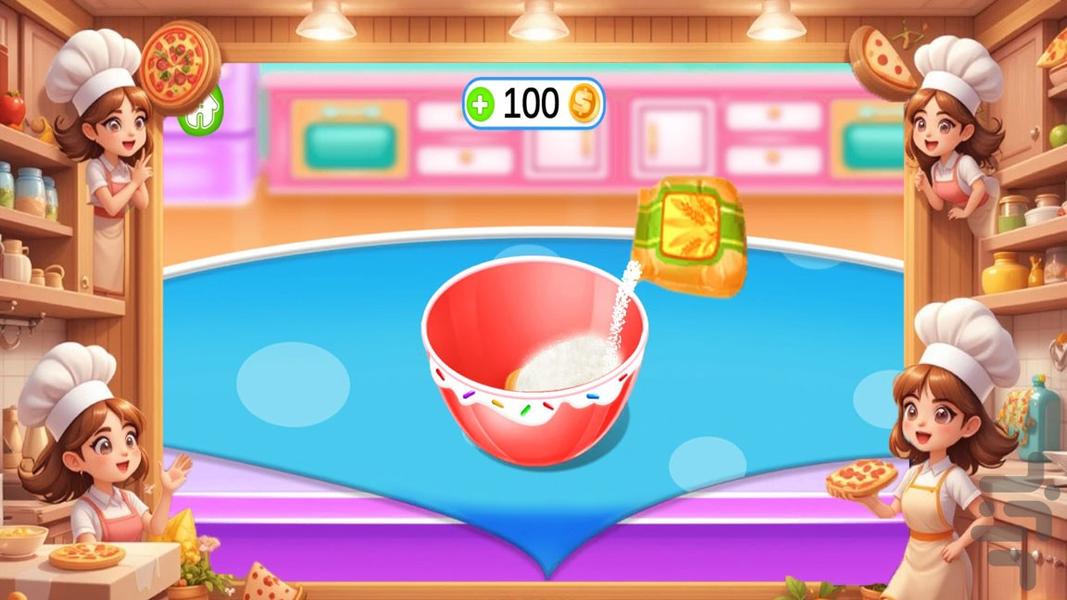 بازی دخترانه اشپزی پیتزا - عکس بازی موبایلی اندروید