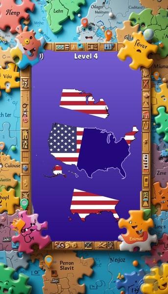 بازی پازل نقشه - عکس بازی موبایلی اندروید