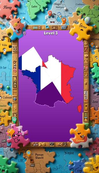 بازی پازل نقشه - عکس بازی موبایلی اندروید