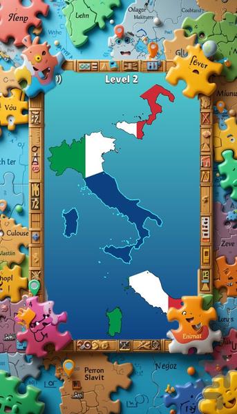 بازی پازل نقشه - عکس بازی موبایلی اندروید