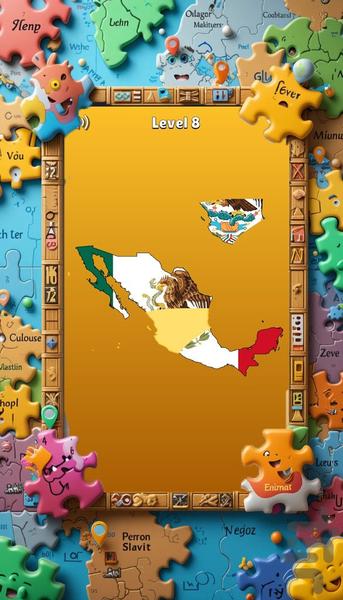 بازی پازل نقشه - عکس بازی موبایلی اندروید