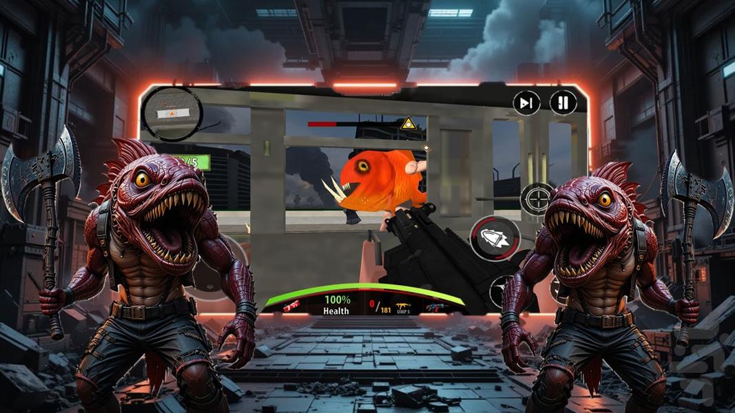 تفنگ بازی هیولا - عکس بازی موبایلی اندروید