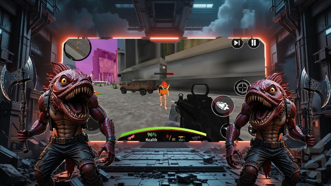 تفنگ بازی هیولا - عکس بازی موبایلی اندروید