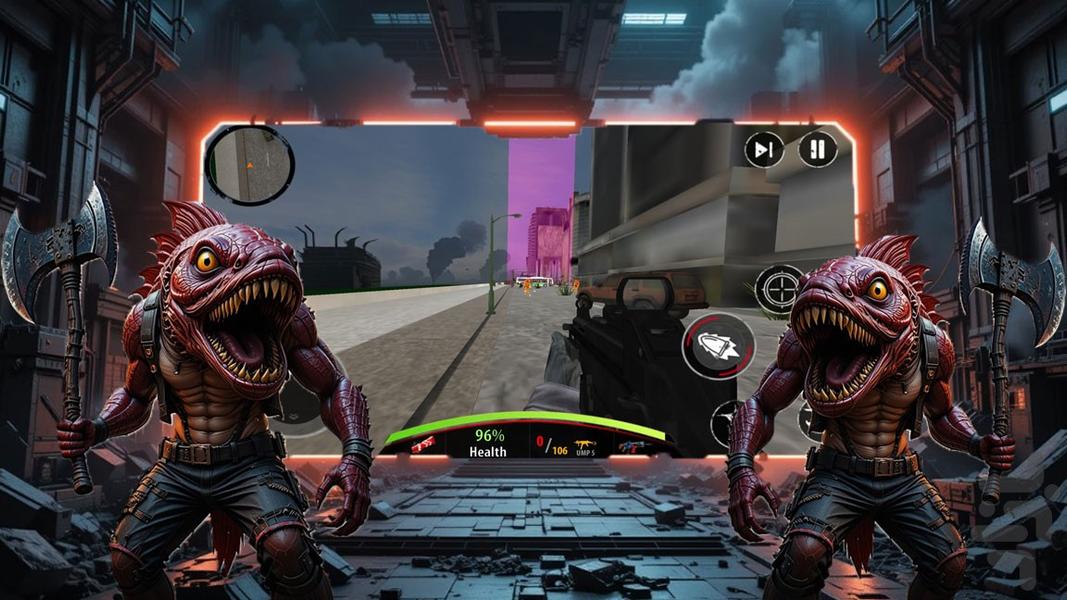 تفنگ بازی هیولا - عکس بازی موبایلی اندروید