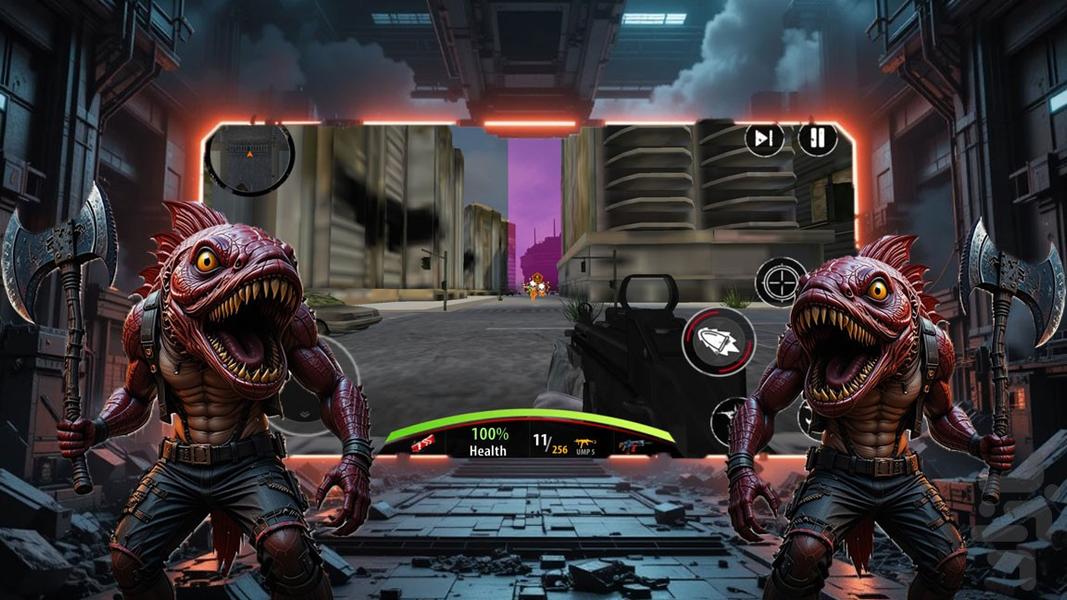 تفنگ بازی هیولا - عکس بازی موبایلی اندروید