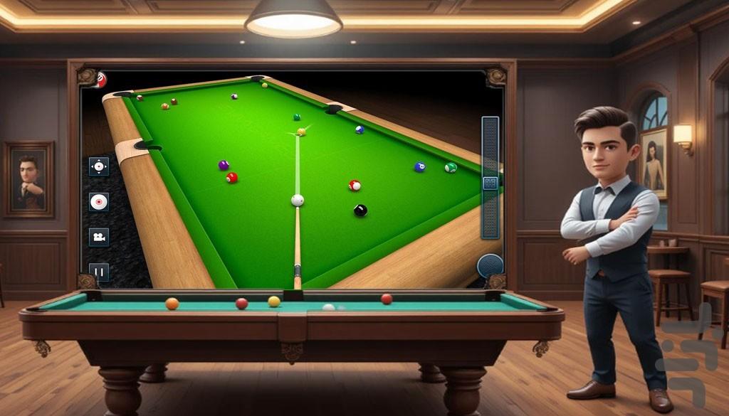 بازی بیلیارد - Gameplay image of android game
