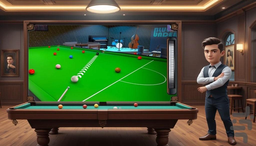 بازی بیلیارد - Gameplay image of android game