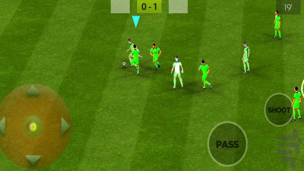 بازی فوتبال جام جهانی - Gameplay image of android game