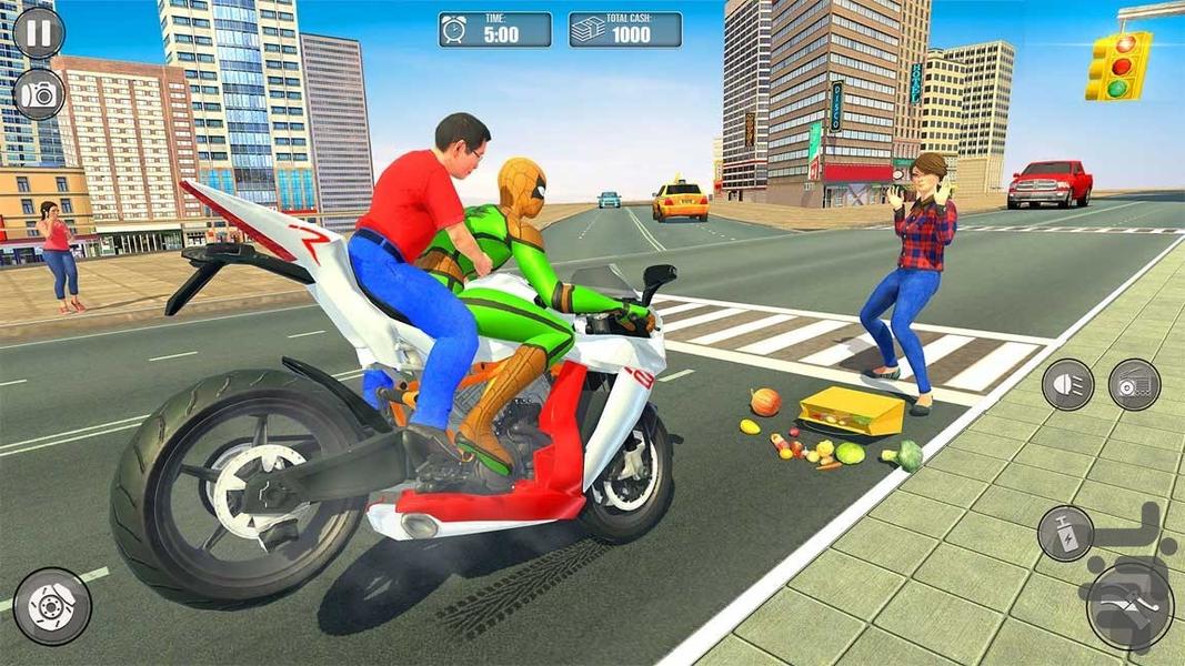 بازی جدید  تاکسی موتوری - Gameplay image of android game