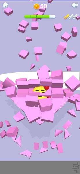 بازی برش صابون - Gameplay image of android game