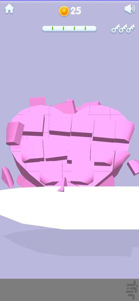 بازی برش صابون - Gameplay image of android game