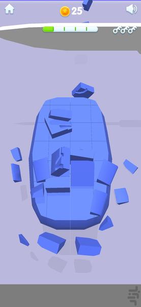 بازی برش صابون - Gameplay image of android game
