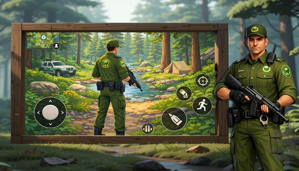 بازی نگهبان جنگل - Gameplay image of android game