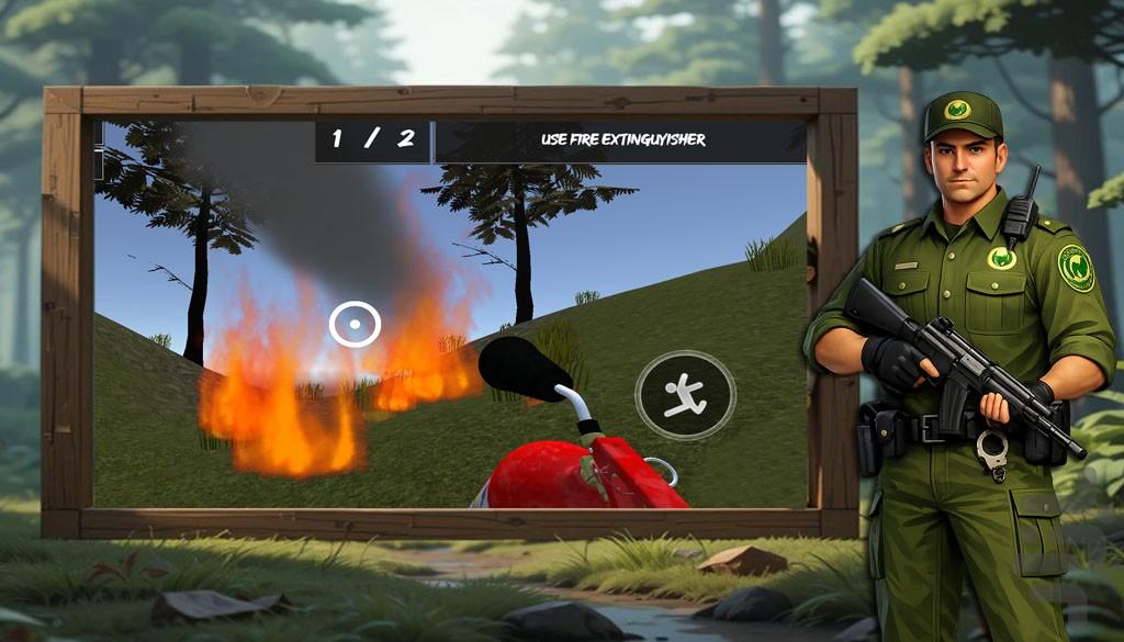 بازی نگهبان جنگل - Gameplay image of android game