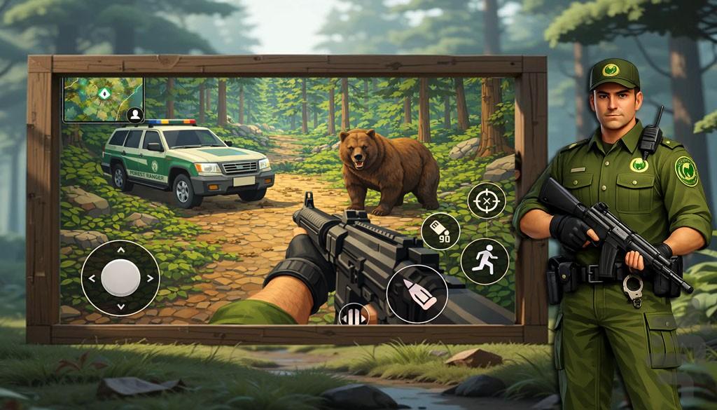 بازی نگهبان جنگل - Gameplay image of android game