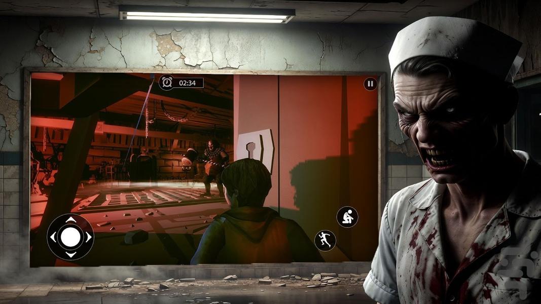 بازی ترسناک پرستار - Gameplay image of android game