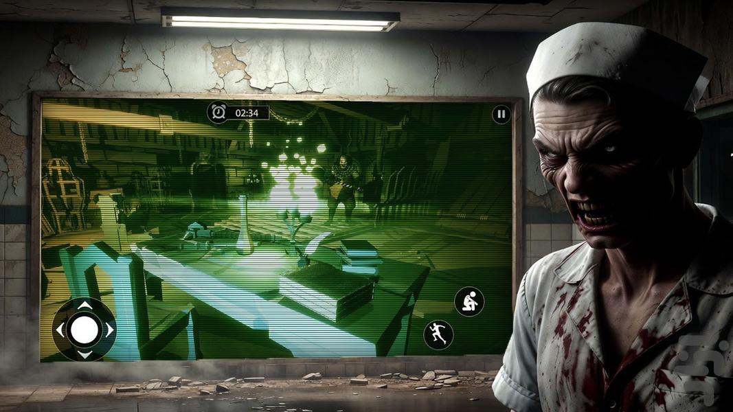 بازی ترسناک پرستار - Gameplay image of android game