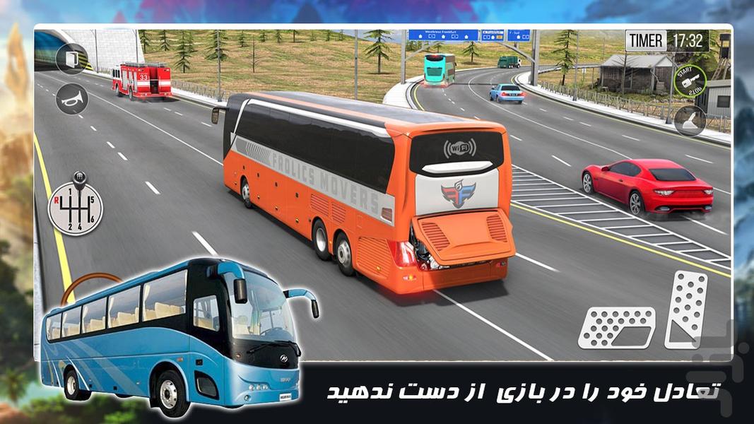 بازی رانندگی جدید | اتوبوس مسافربری - عکس بازی موبایلی اندروید