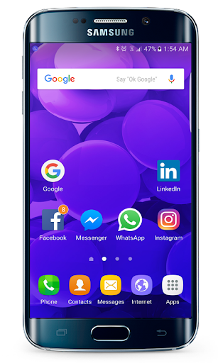 Galaxy S8 launcher theme - Image screenshot of android app