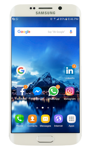 Launcher Galaxy J7 Theme - Image screenshot of android app