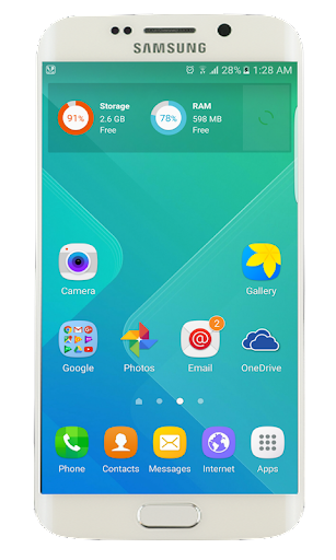 Galaxy S8 launcher Theme - Image screenshot of android app