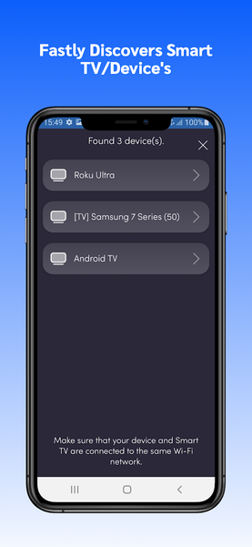 Universal Remote Samsung TV - Image screenshot of android app