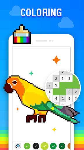 Pixel Art - Color by the Block - Image screenshot of android app