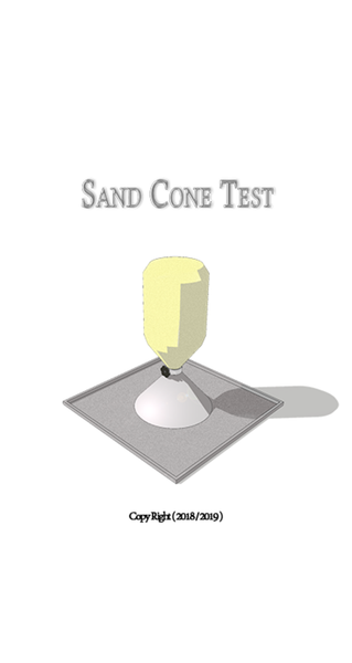 Sand Cone Test - Image screenshot of android app