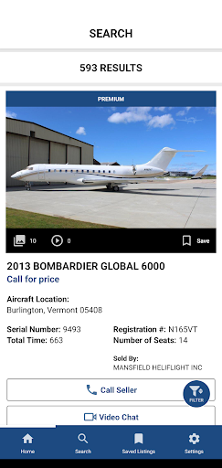 Controller: Aircraft For Sale - Image screenshot of android app