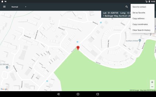 Map Coordinates - عکس برنامه موبایلی اندروید